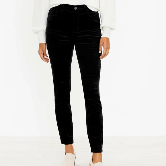Loft Black Modern Skinny Corduroy Pant - Picture 1 of 5